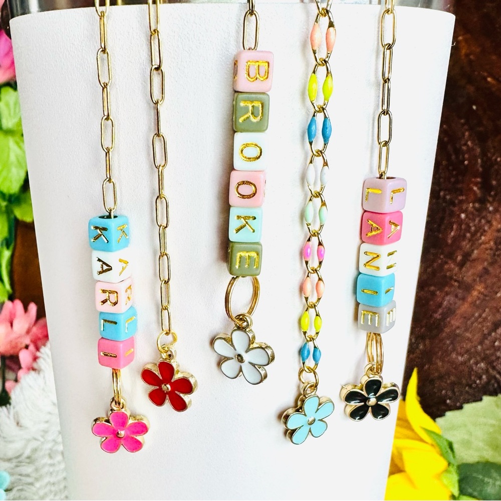 Boho Tumbler Charm Daisy Tumbler Stanley Cup Accessories Stanley Charm Floral